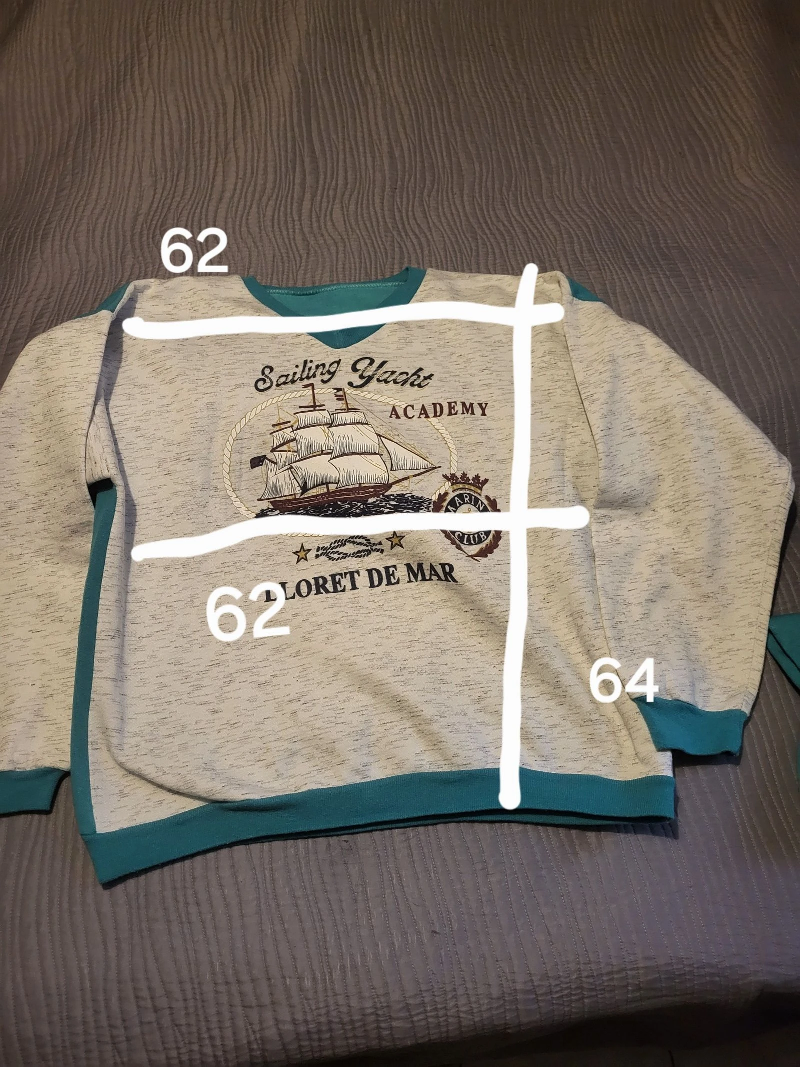 Conjunto de moletom e jaqueta masculina tamanho 62 – photo 3